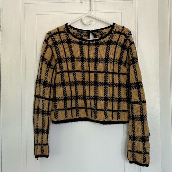 Cropped vintage wool sweater dyed with onion skins! - Picture 1 of 4